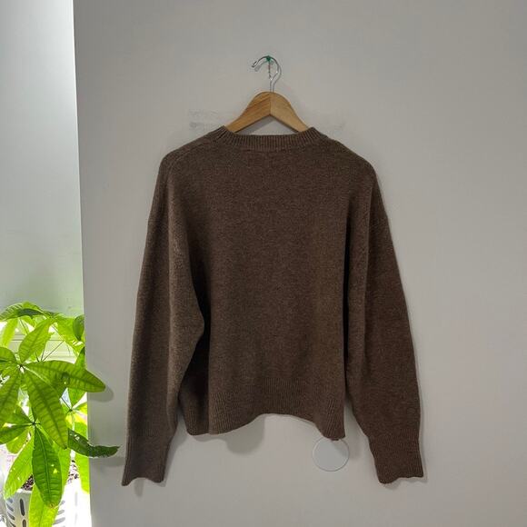Zara Brown Fuzzy Sweater Size XL - Picture 5 of 5